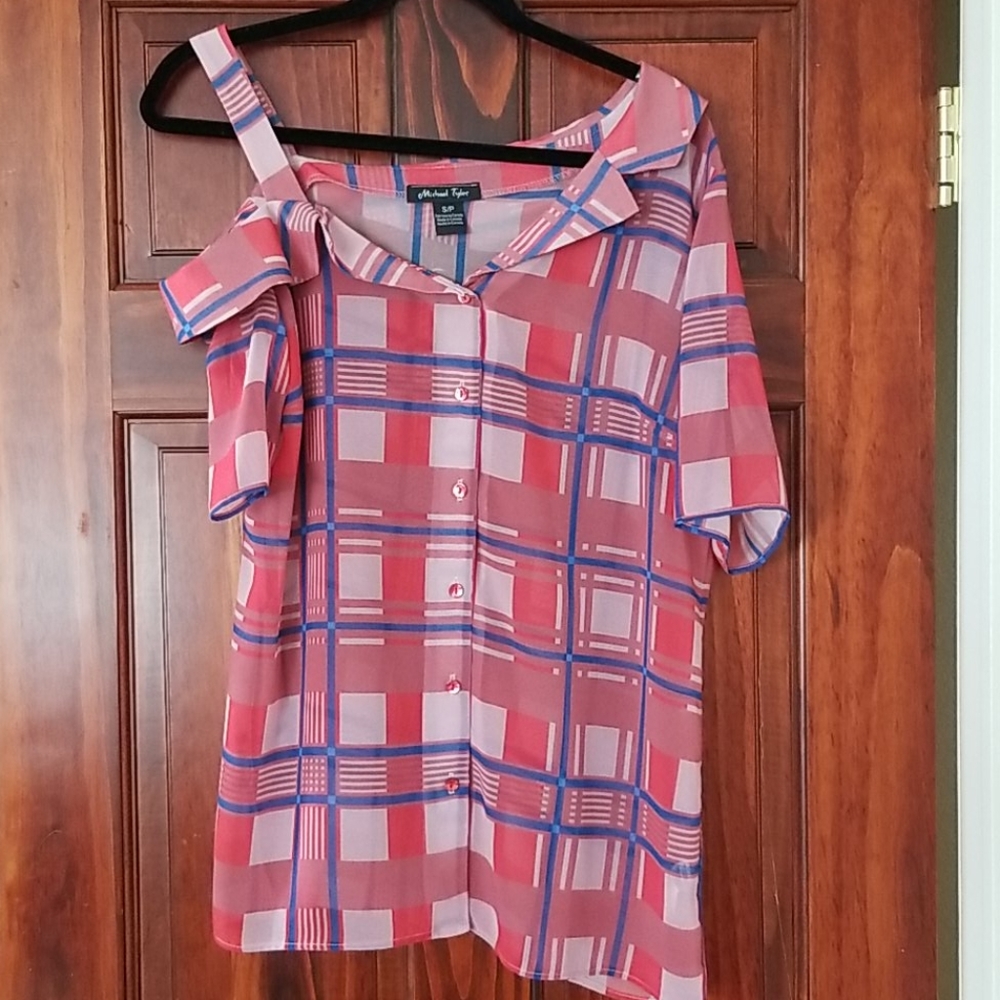 Michael Tyler asymmetric blouse